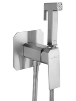 Смеситель с гигиеническим душем встраиваемый WONZON & WOGHAND DIAMOND, Брашированный никель (WW-88829011-BN)