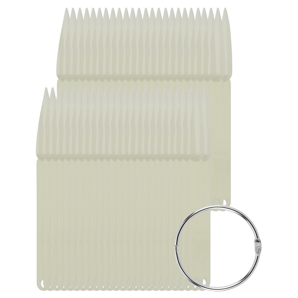 ПАЛИТРА ВЕЕР СТИЛЕТЫ НА 50 ЦВЕТОВ PET НА КОЛЬЦЕ матовый