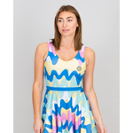 ОДЕЖДА ДЛЯ ТЕННИСА Женская, Платье BIDI BADU GOOD VIBES PRINTED 3IN1 .