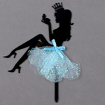 Топпер для торта «Девушка сидит в юбке»