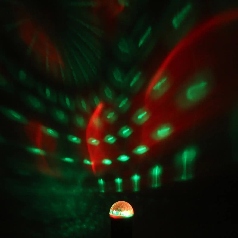 Диско-шар mini «Каледоскоп», LED (красный, зеленый, синий), переходник USB Type-C