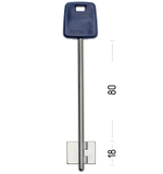 Заготовка сувальдного ключа 10682 APS4DP (синий)