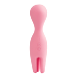 Розовый универсальный вибратор 15,6см с подвижными щупальцами Svakom Vibrator Nymph S22