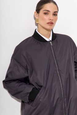 Куртка бомбер в цвете графит