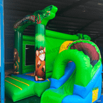 Надувной коммерческий батут Тропический лес 4х4х3.2 м