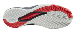 Мужские кроссовки теннисные Wilson Rush Pro Ace Clay M - white/black/poppy red