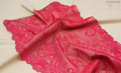 Эластичное кружево, 22 см, темно-алая роза, (Арт: EK-2191), м