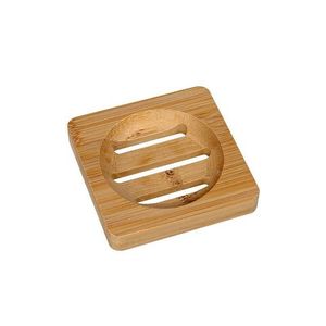 Мыльница бамбуковая квадратная