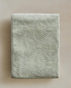 ZARA HOME ПОЛОТЕНЦЕ С МЕЛАНЖЕВЫМ УЗОРОМ, СВЕТЛО-ЗЕЛЕНЫЙ