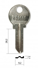 Заготовка английского ключа 12907 TUS 1D TU1 TSH1 TSN1D КНР