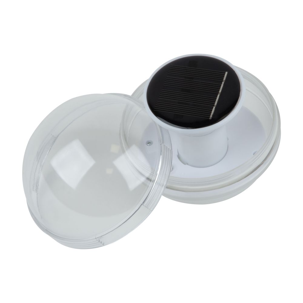 USL-S-824-PT100 POOL LIGHT Садовый светильник на солнечной батарее. Плавающий. 22 светодиода. RGB свет. Белый свет. Теплый белый свет. 1xАA Ni-Mh аккумулятор в-к. IP44. TM Uniel