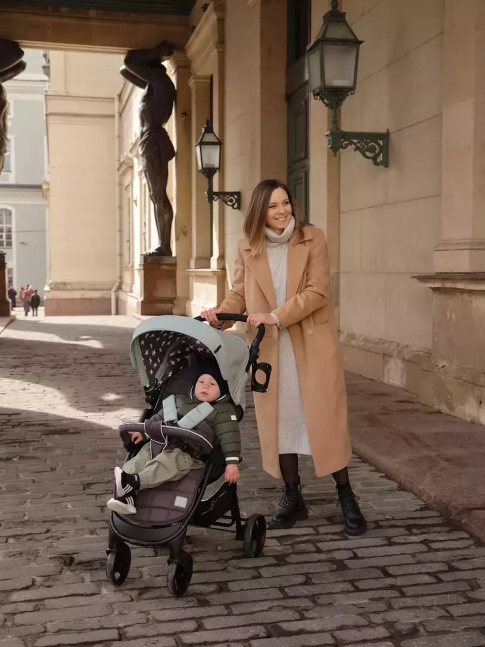 Коляска детская "KIRA STAR" RA055 Ocean Green 2022