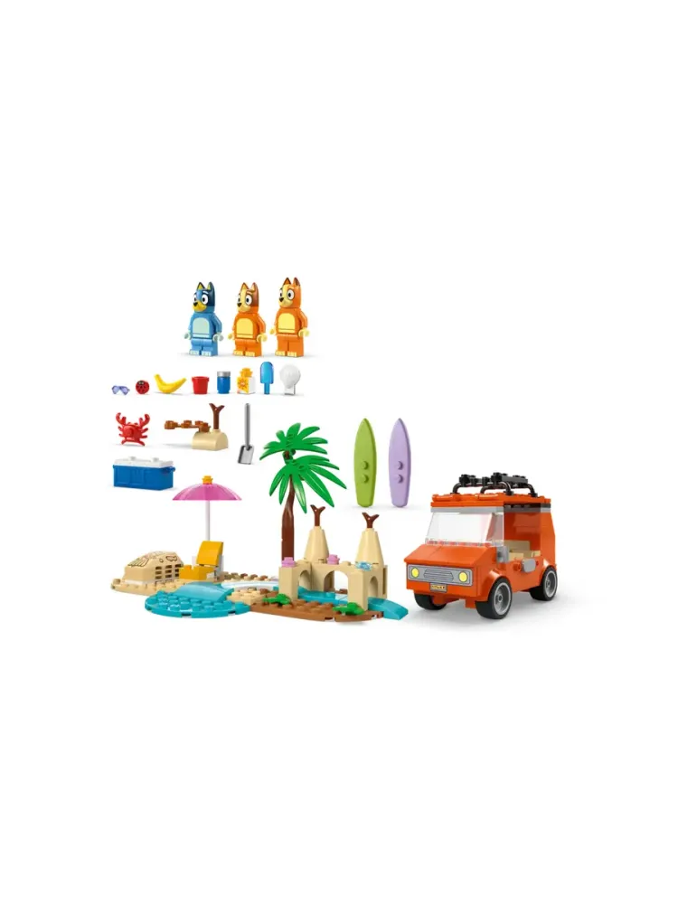 Конструктор Bluey 11202 Пляж Блуи и поездка на машине