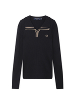 Поло Трикотажное Дл. Рукав Ribbed Knitted Polo Shirt