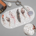 4682812 Коврик для ванны «Перья», 33×65 см