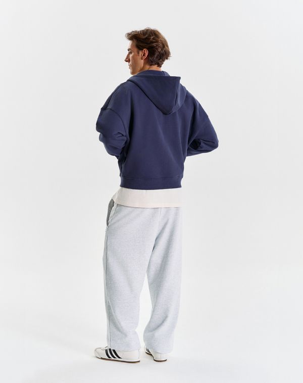 Худи Zip Logo de base 01 Navy - фото 5