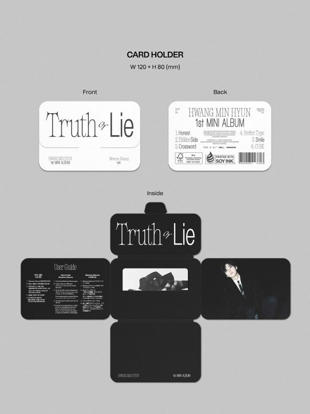 Альбом HWANG MIN HYUN - Truth or Lie 1st Mini Album WVS ALBUMS Version