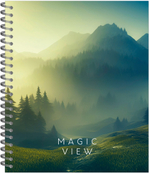 Тетрадь общая 96 листов на металлическом гребне "Красивые пейзажи"