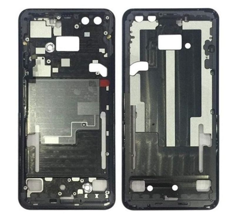 Средняя часть корпуса (рамка) для Google Pixel 3 черная (Just Black)