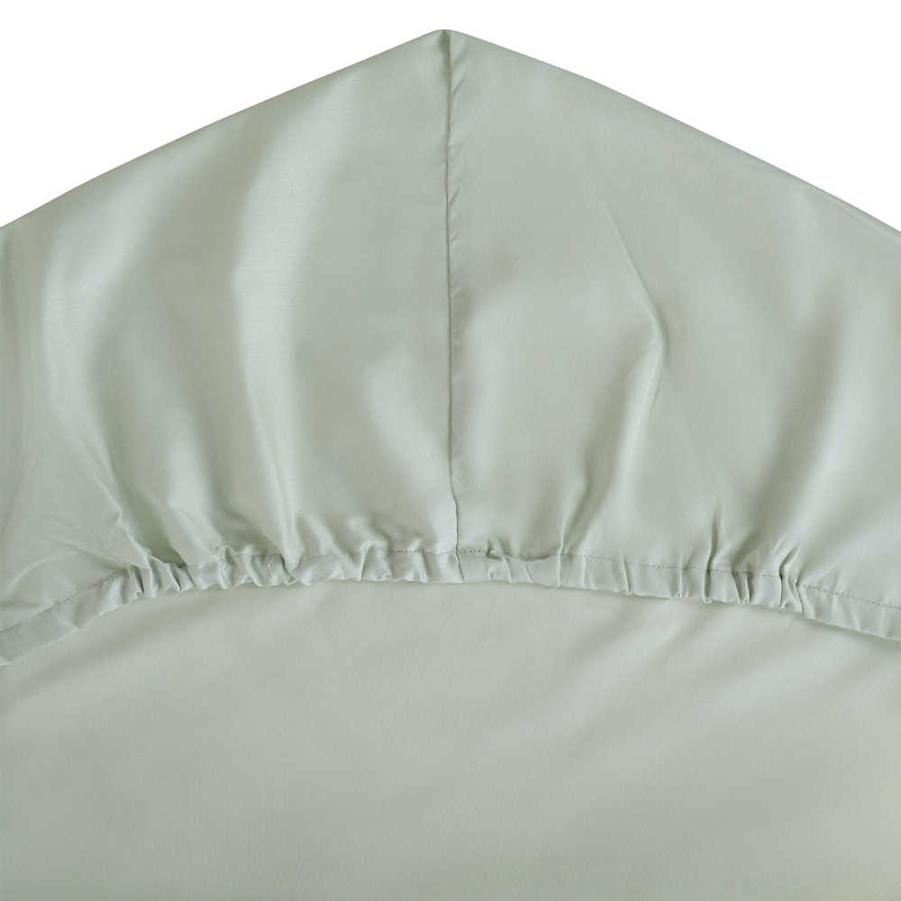 Простыня 180х200х30 Tkano Wild сатин мятный