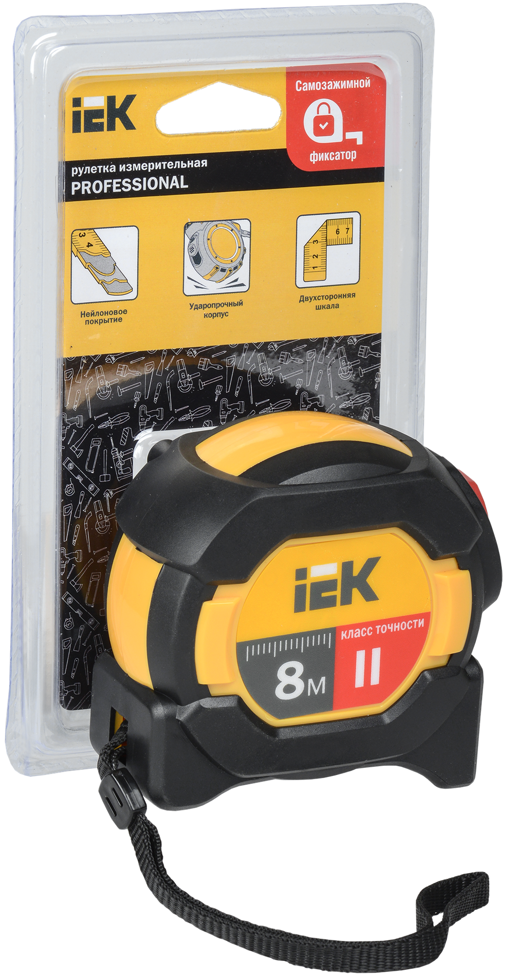 Рулетка измерительная PROFESSIONAL 8м IEK