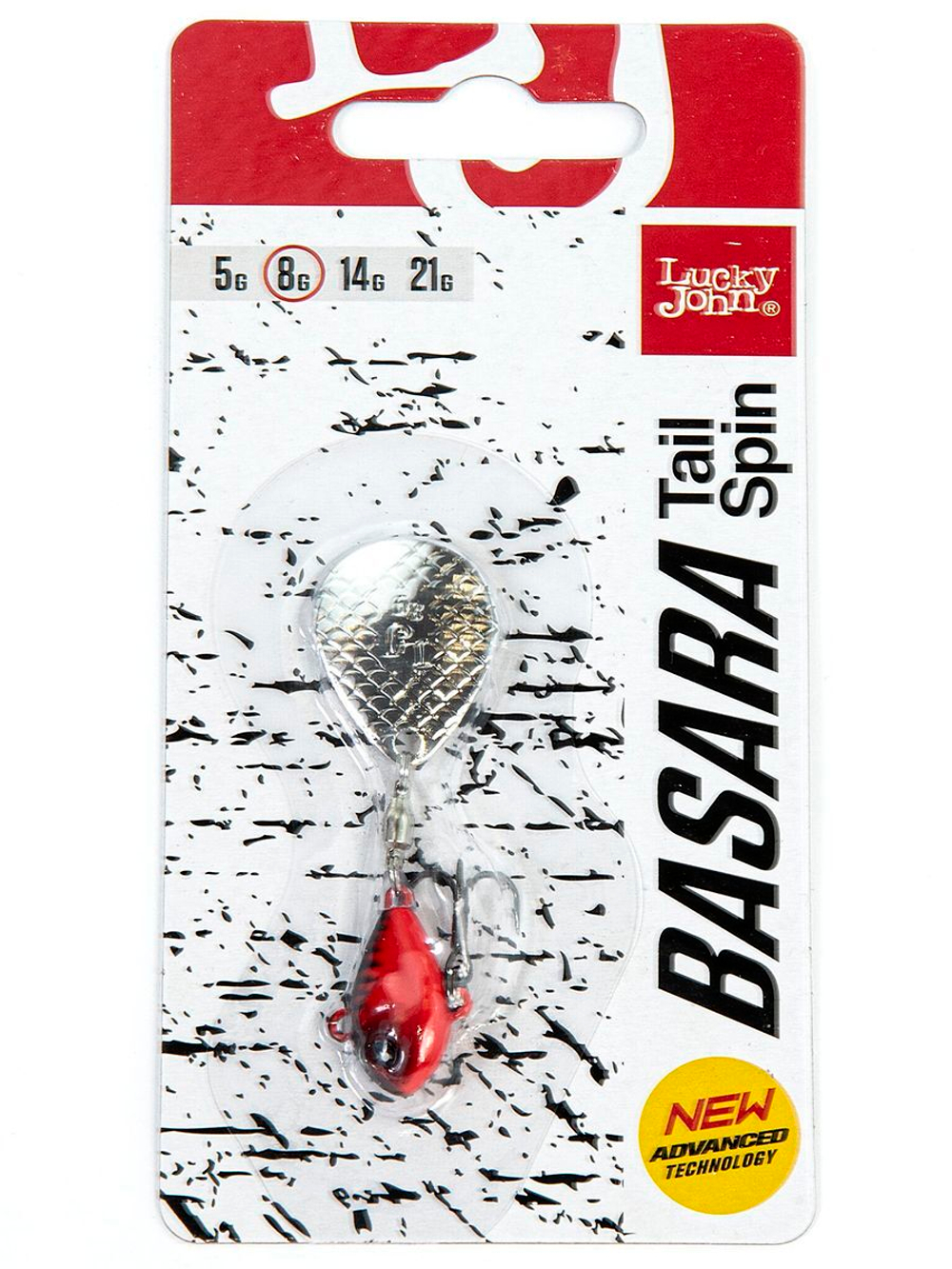 Тейл-спиннер Lucky John BASARA TAIL SPIN 21.0г 001 в блистере