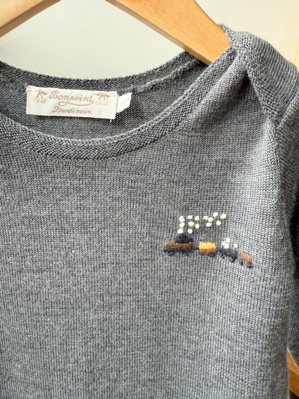 Шерстяной комбинезон-слип Bonpoint, 80