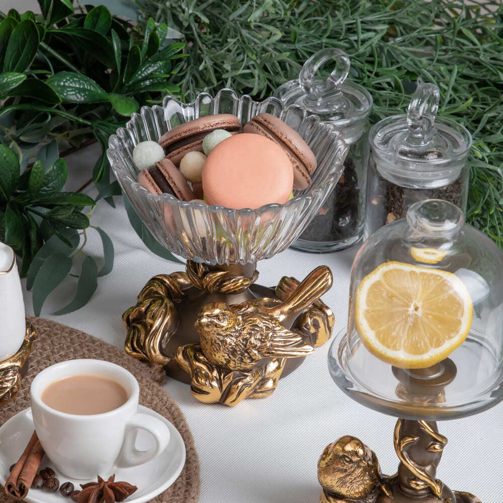 Фруктовница-конфетница Белла Бронза