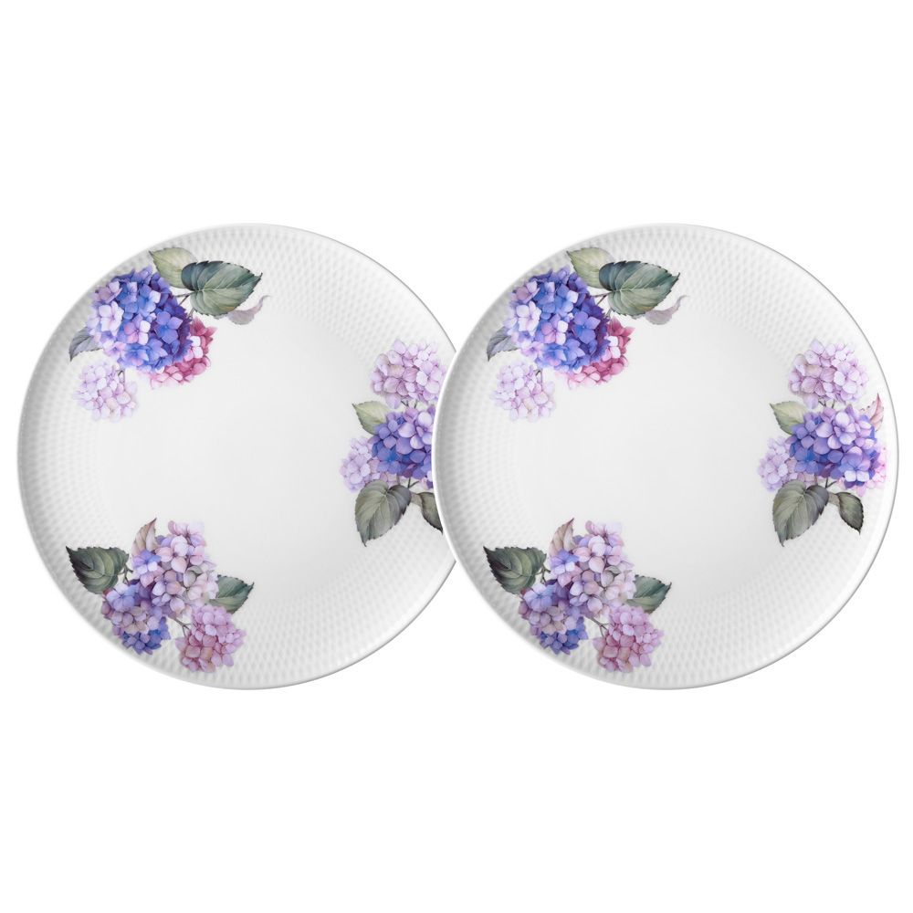 НАБОР ТАРЕЛОК ОБЕДЕННЫХ LEFARD "HORTENSIA" 2 ШТ. 25,5 СМ (КОР=12НАБ.)
