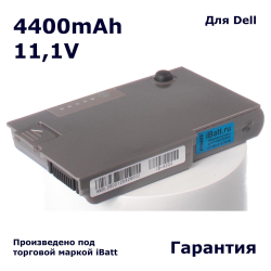 Аккумулятор iBatt 4400mAh, для M9014 6Y270 3R305 J2178 4M010 D0980 C1296 YD165 BAT1194 315-0084 U1544 310-5195 312-0084 1X793 312-0191 310-4482 312-0068 07W999 312-0090