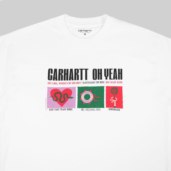 Футболка мужская Carhartt WIP Oh Yeah артикул:I033158_white - купить в магазине Дайс