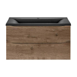 База под раковину Mia 900 подвесная, 2 выкатных ящика soft close, V.Oak