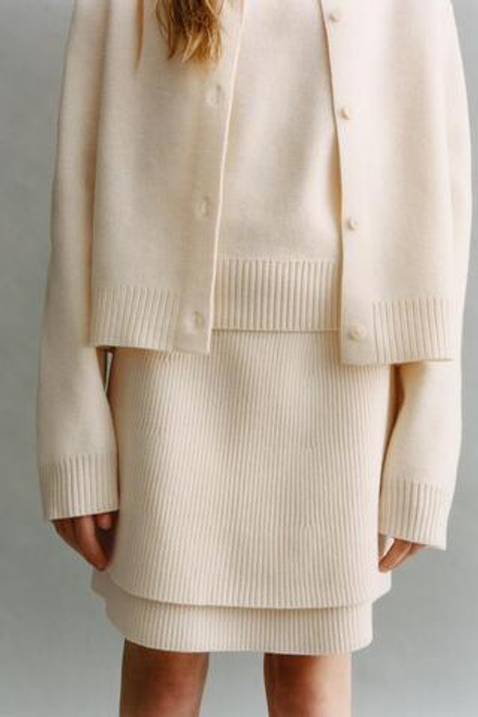 ZARA КАРДИГАН, ЭКРЮ