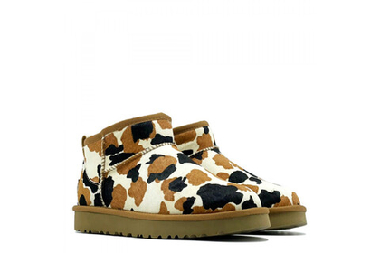 UGG Classic Ultra Mini Cow Print Chestnut