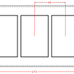 391-у | Форма для шоколадных плиток "Для росписи" (275*175мм)