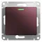 Выключатель 1-кл. СП Glossa 10А IP20 (сх. 1а) 10AX с подсветкой механизм баклажан. SE GSL001113