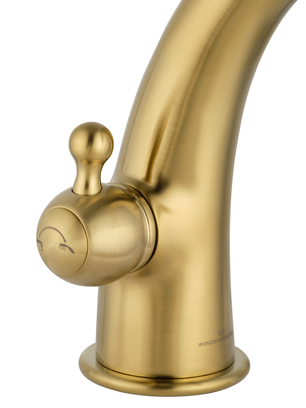 Смеситель на борт ванны WONZON & WOGHAND STEAM, Брашированное золото (WW-88659008-BG)