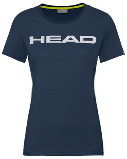 Женская теннисная футболка Head Club Lucy T-Shirt W - dark blue/white