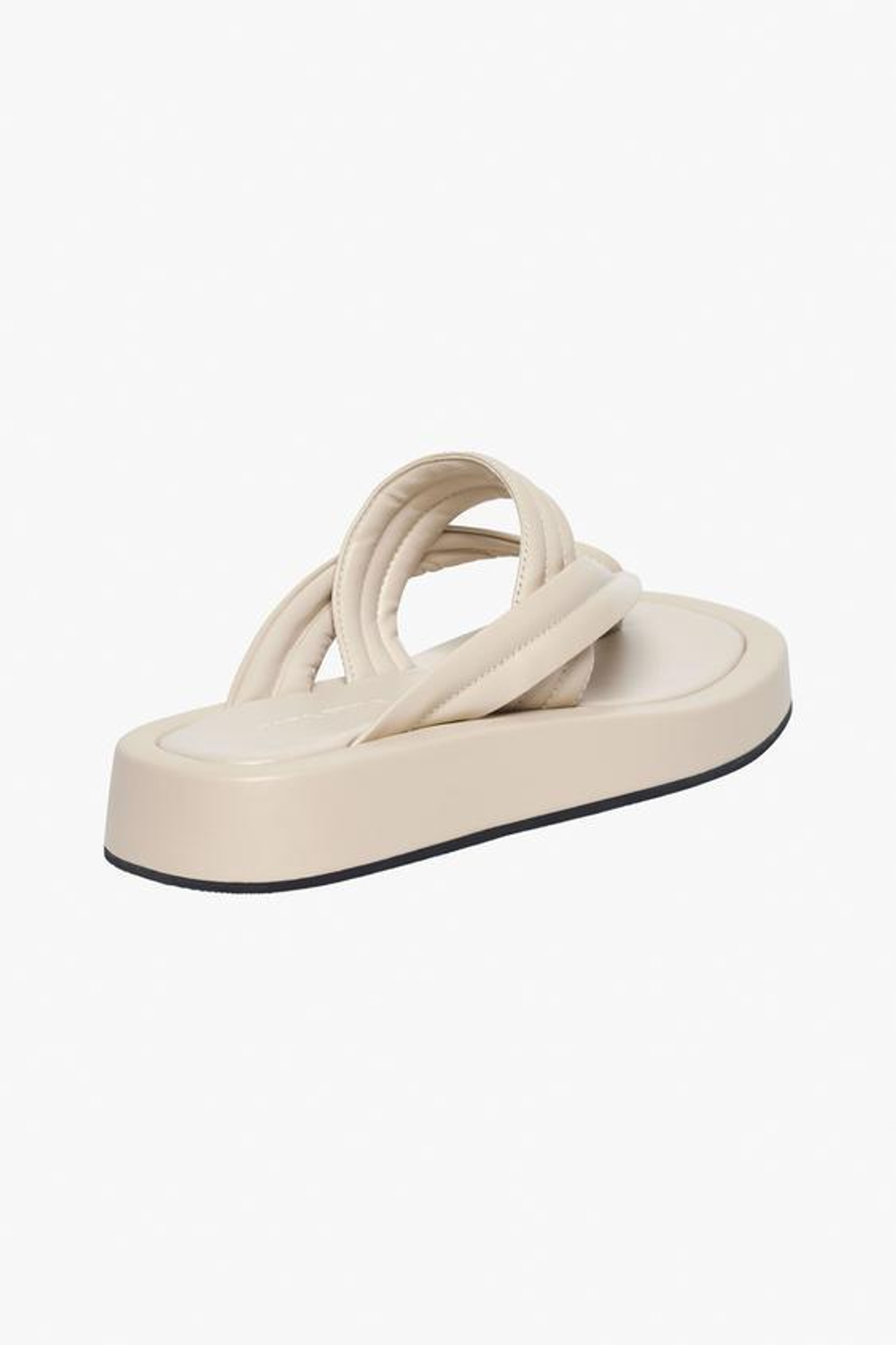 ZARA КОЖАНЫЕ САНДАЛИИ НА ПЛОСКОЙ ПОДОШВЕ, ЭКРЮ/БЕЛЫЙ