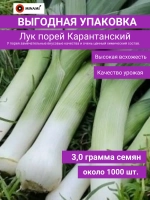 Лук порей Карантанский семена 3гр