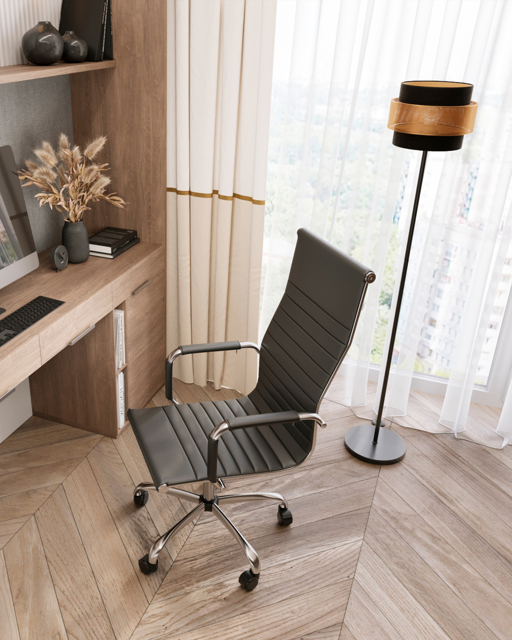 Кресло руководителя TopChairs City черное