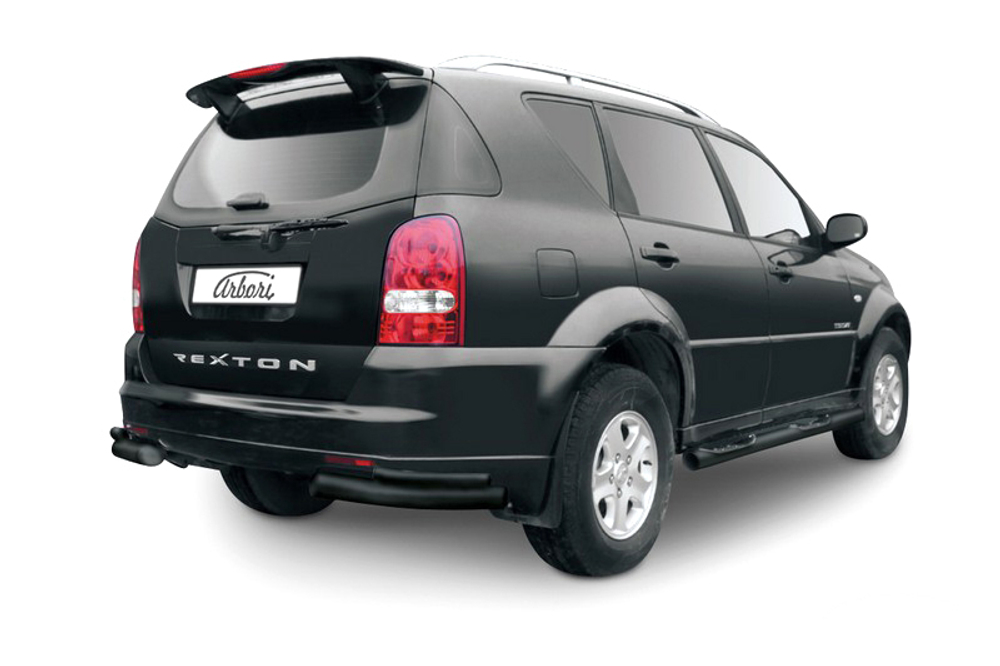 Уголки d76+d42 двойные Arbori черн. для SsangYong REXTON 2010-2012