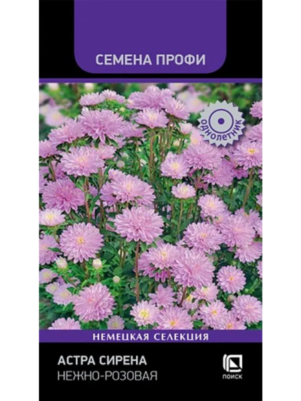 Семена Астра Сирена нежно-розовая. Семена Профи.