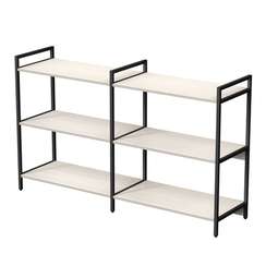 10ССД.3.800 Стеллаж средний двойной 3 полки, широкий (1580*400*952)