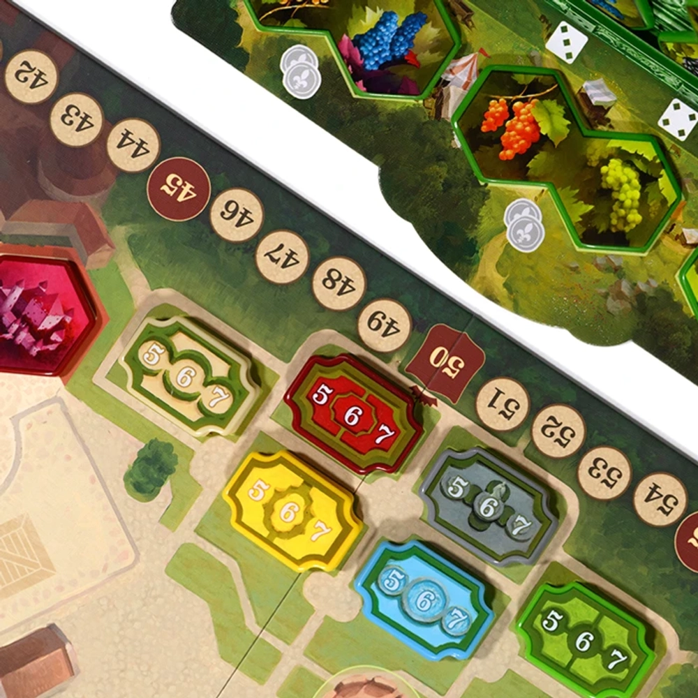 The Castles of Burgundy: Upgraded Tokens — Acrylic