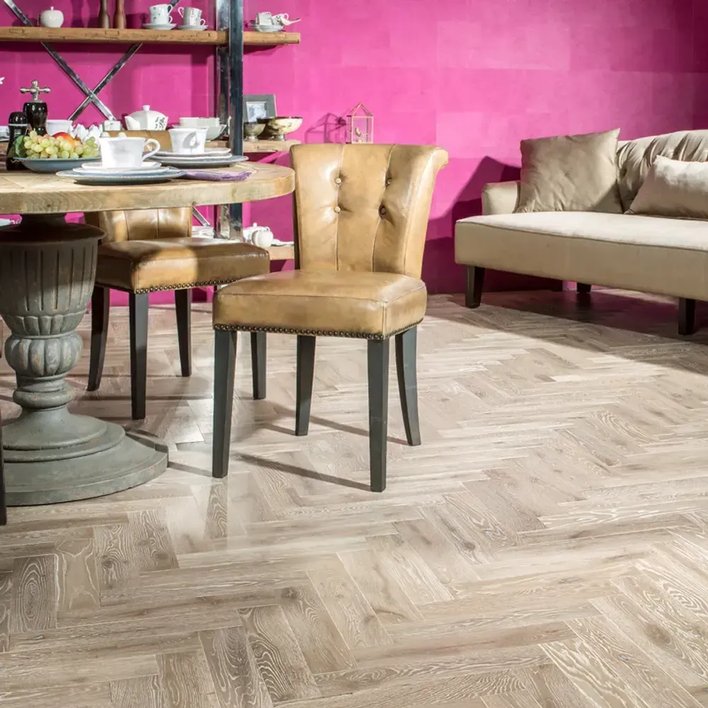 Инженерный паркет Coswick Дуб Серый Кашемир (Grey Cashmere) Шелковое масло