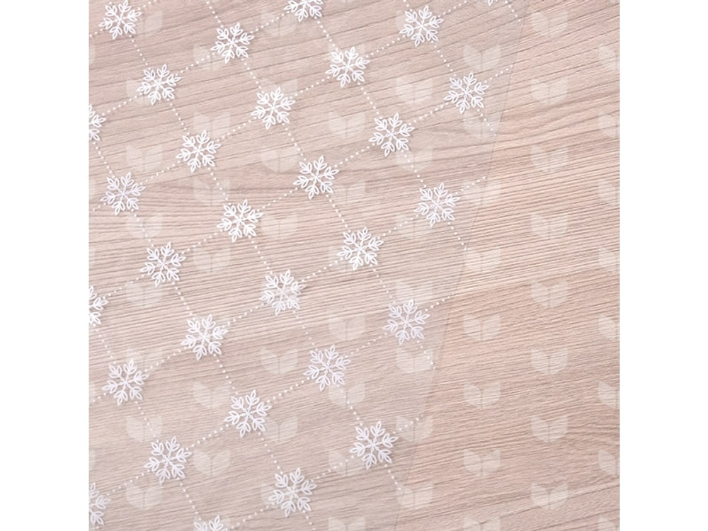 Скатерть ажурная ПВХ без основы 110*132 см ЛЕДЯНОЙ УЗОР,