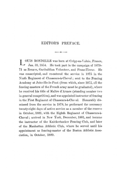 Foil and sabre. a grammar of fencing in detailed lessons for professor and pupil | Louis Rondelle