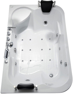 Акриловая ванна Gemy 180х116 G9085 K R с гидромассажем