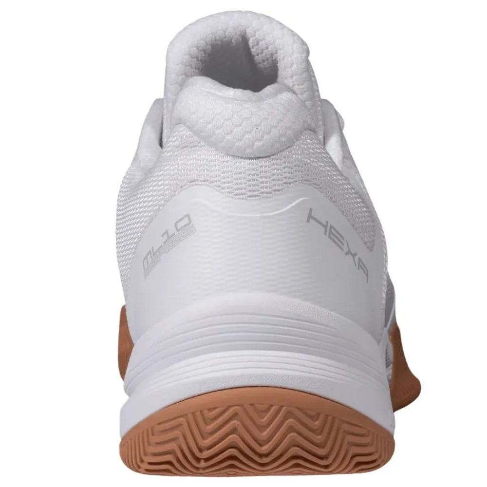 Мужские кросовки для Padel NOX ML10 Hexa - white/gum rubbe